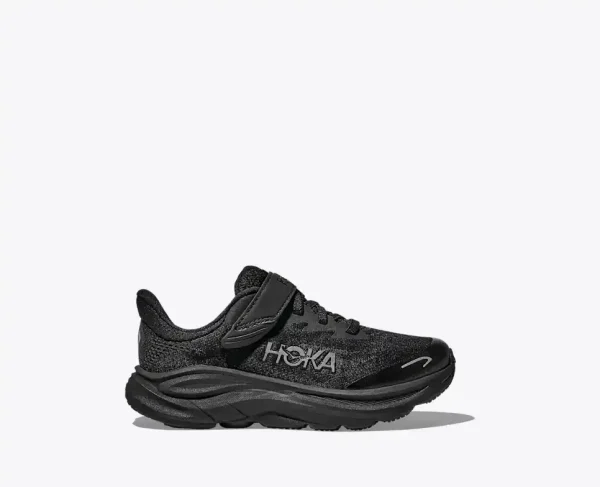 HOKA Clifton 10 Black (Little Kids)