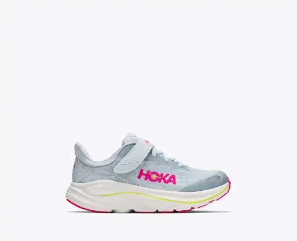 HOKA Clifton 10 Overcast Neon Dragonfruit (Little Kids)