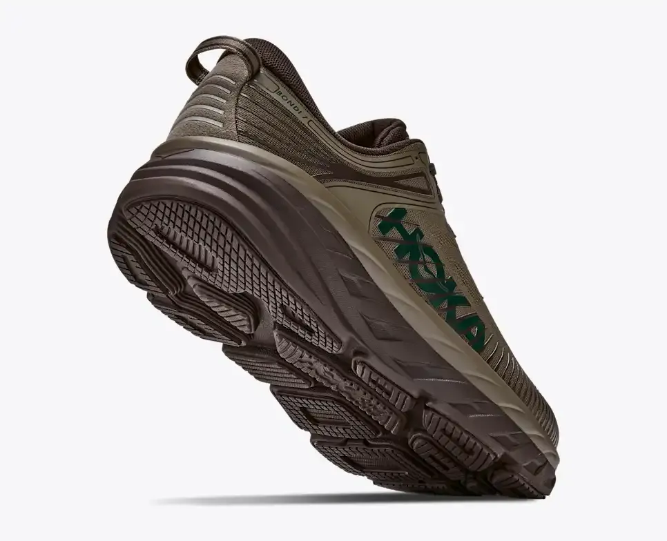 HOKA Bondi 7 Antique Olive Cast Iron