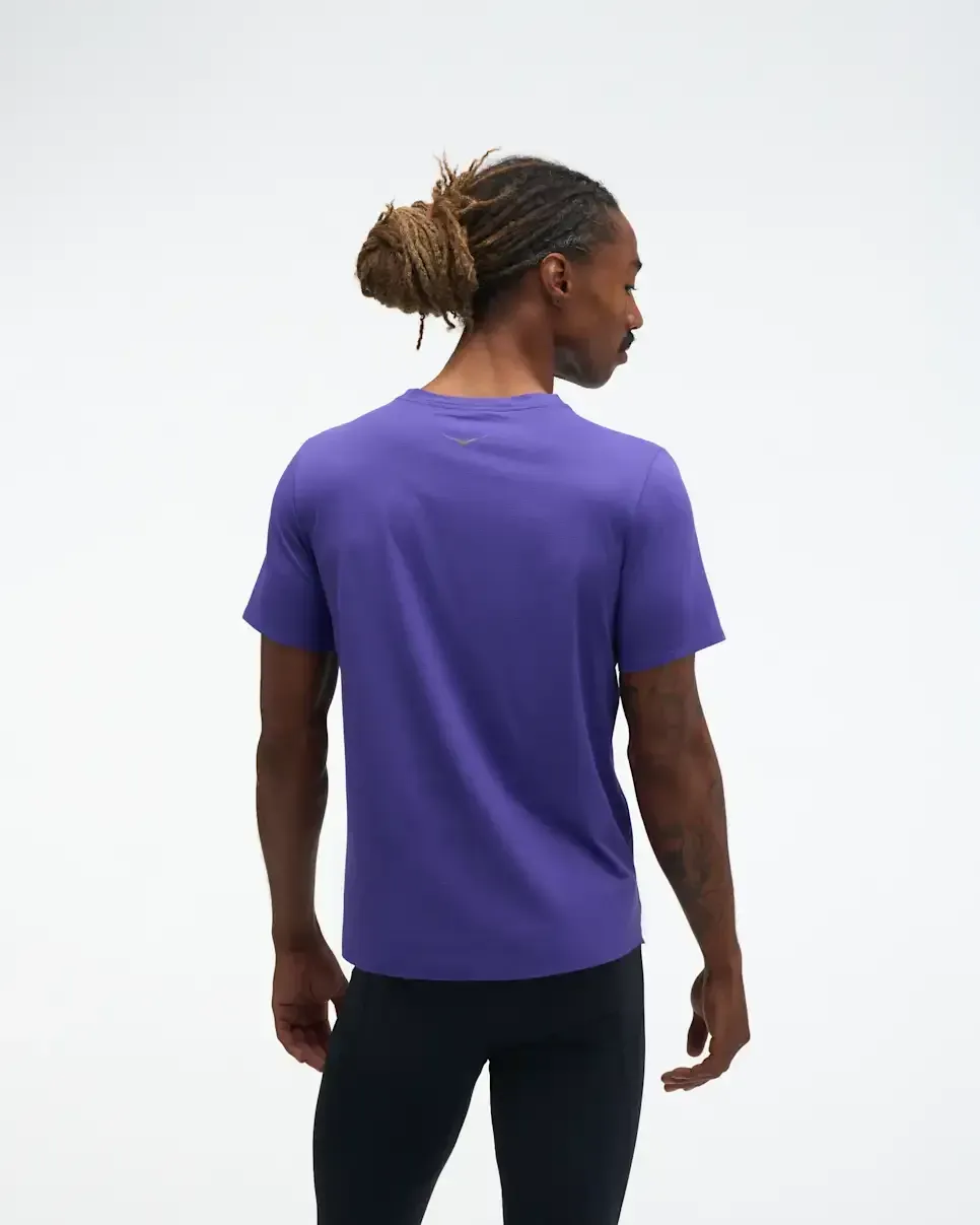 HOKA EveryRun Short Sleeve Cosmic Purple