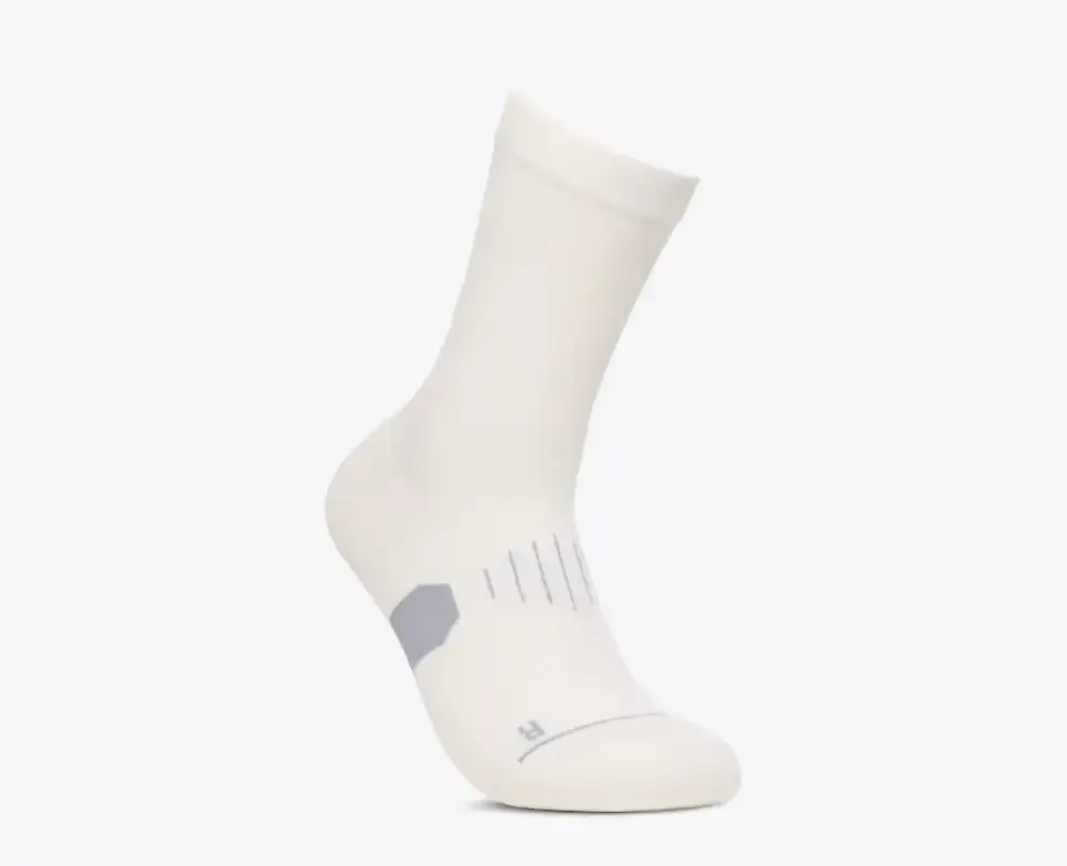 HOKA Graphic Crew Run Sock White