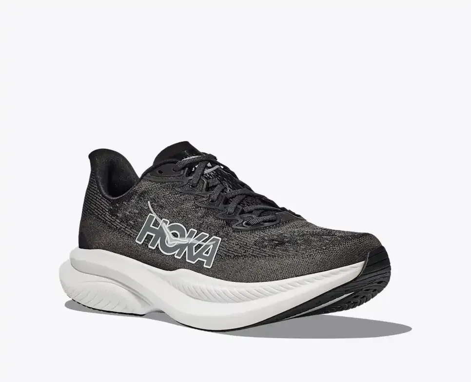 HOKA Mach 6 Black White