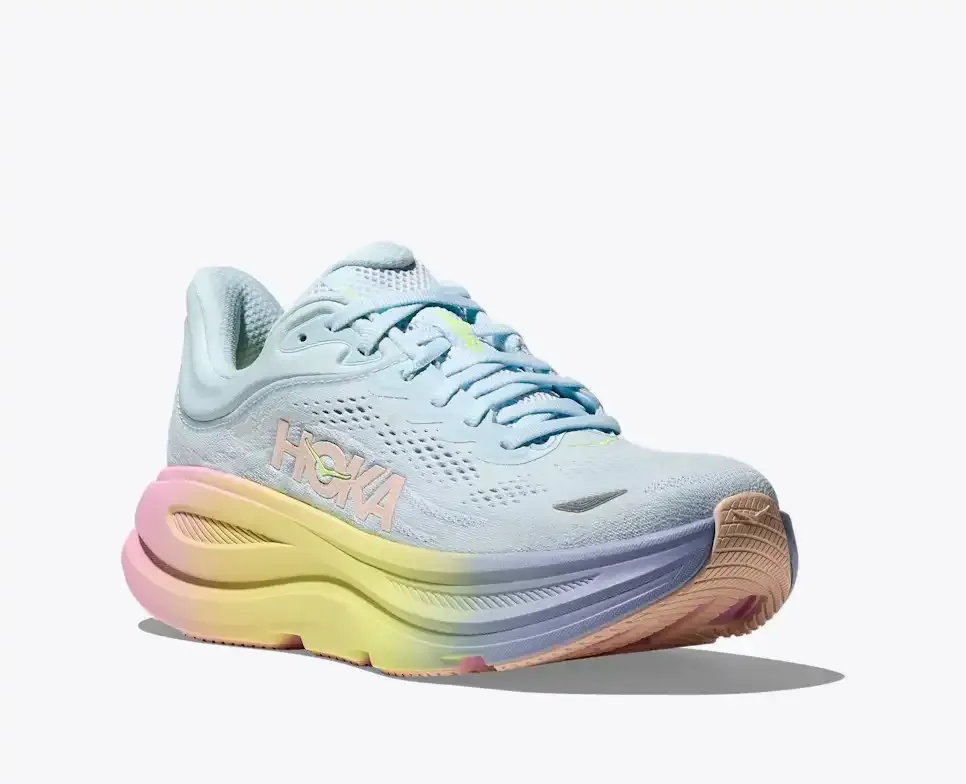 HOKA Bondi 9 Glimmering Blue Overcast (Women's)