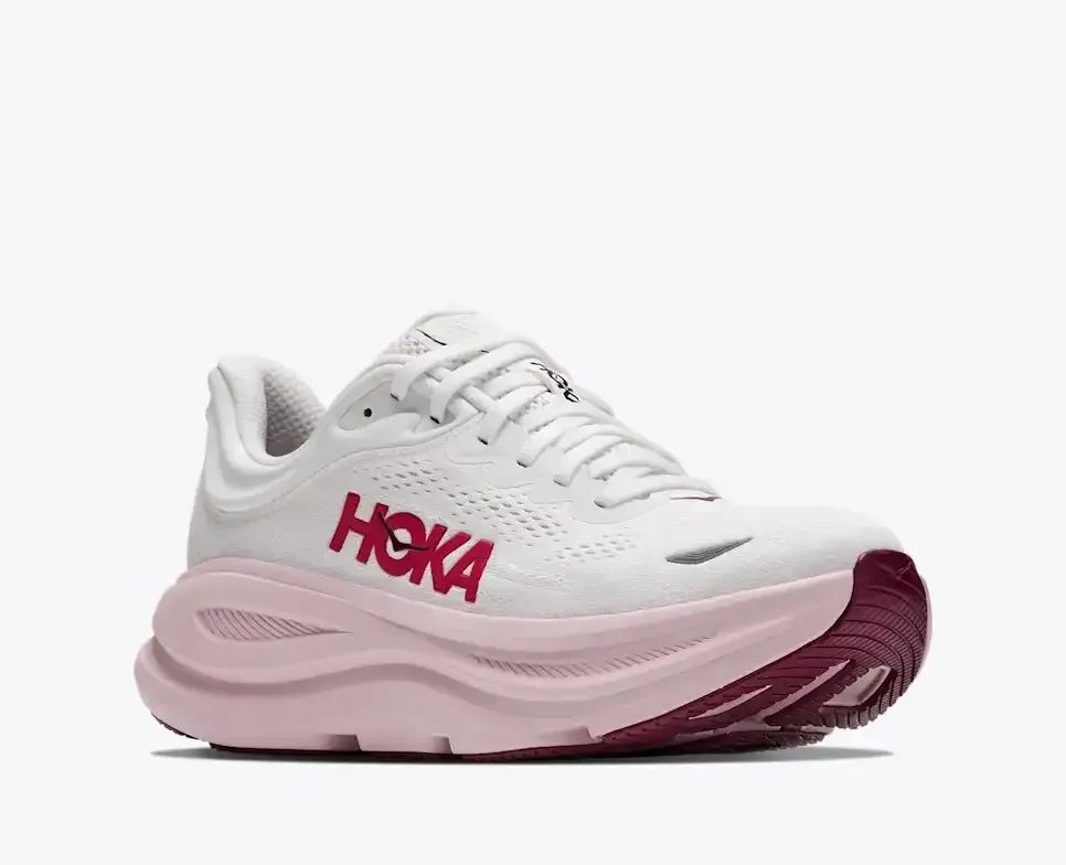 HOKA Bondi 9 White Pink Opal (Women's)