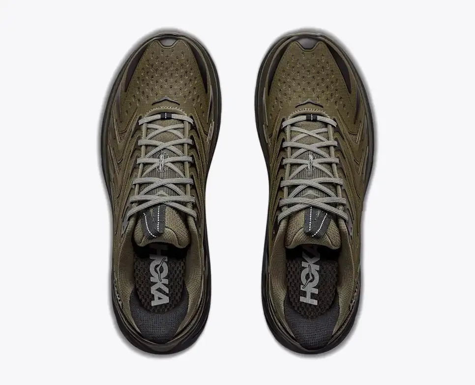 HOKA Clifton UTL Antique Olive Black