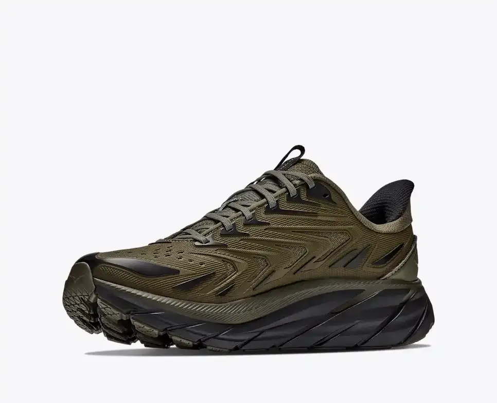 HOKA Clifton UTL Antique Olive Black