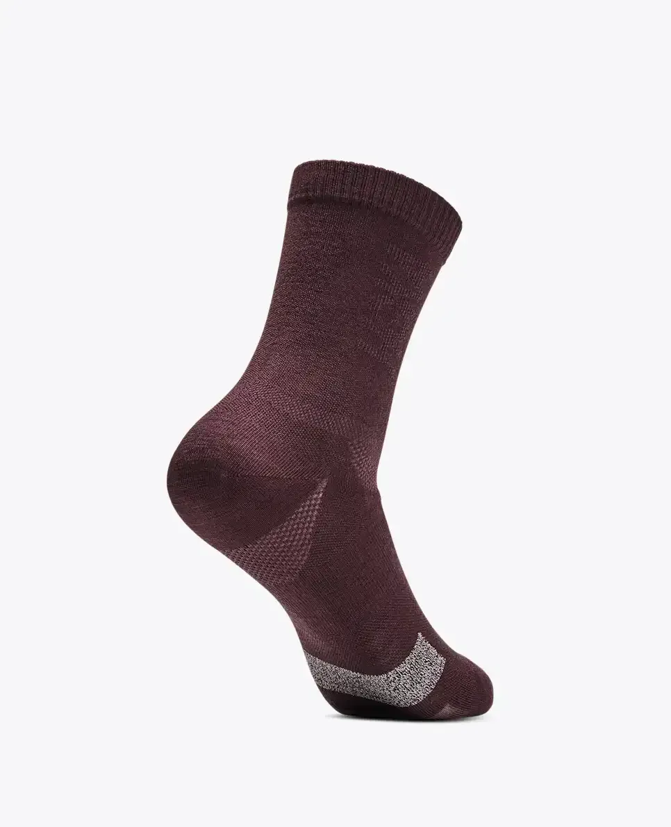 HOKA Merino Crew Sock Deep Mauve