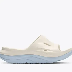HOKA ORA Recovery Slide 3 Alabaster Ambient Blue