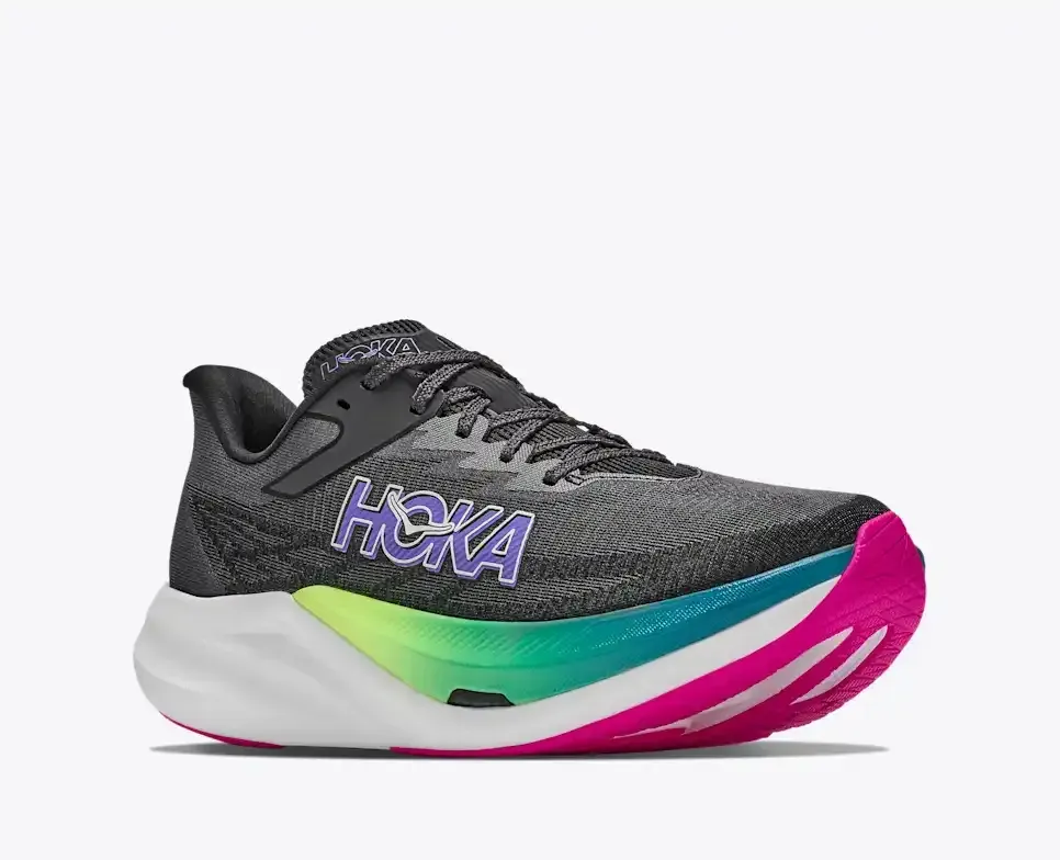 HOKA Rocket X 3 Black Neon Nebula