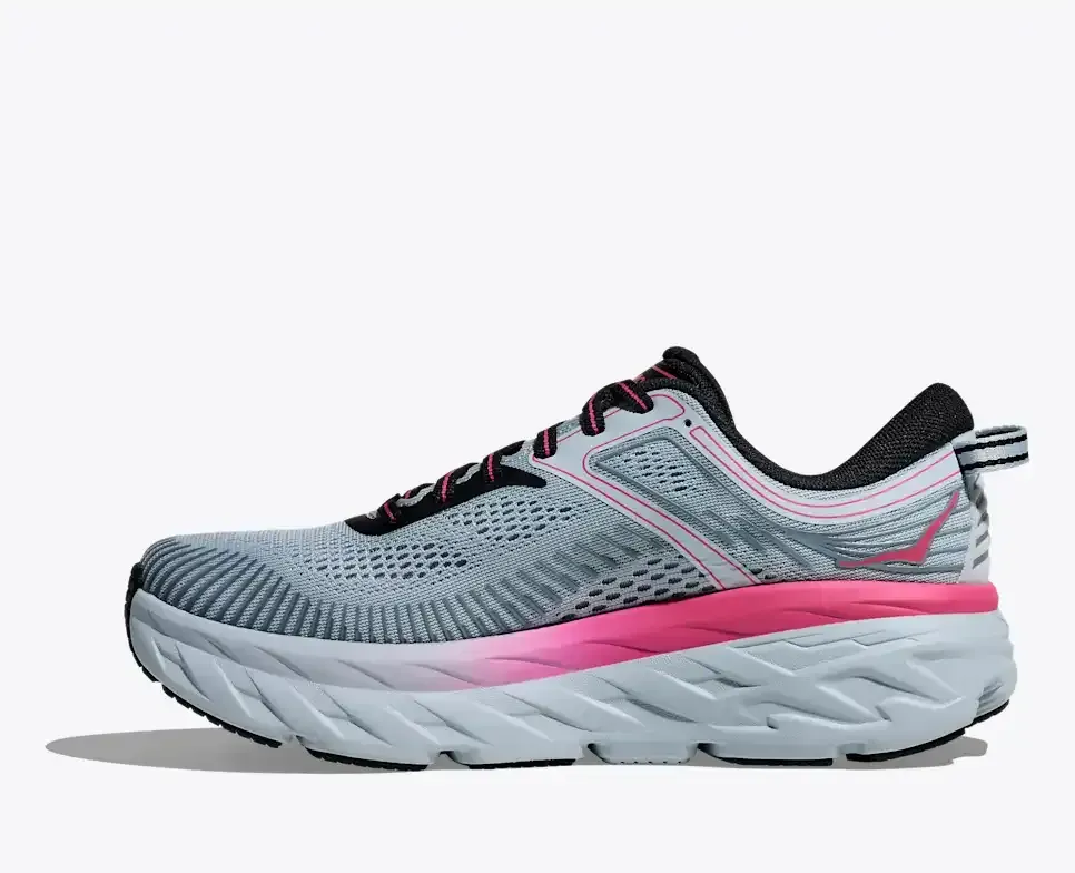 HOKA Bondi 7 Mineral Blue Rhubarb (Women's)