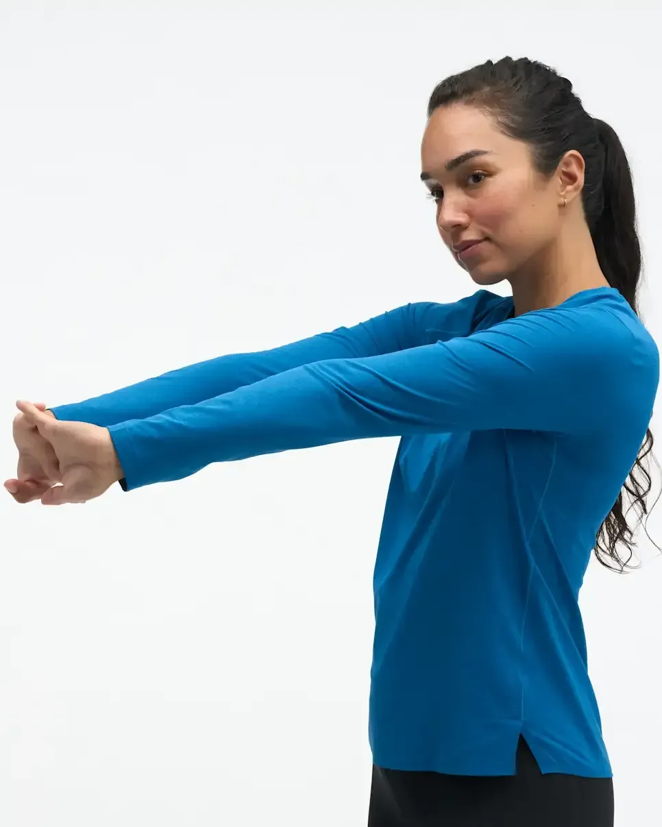 HOKA EveryRun Long Sleeve Night Glow Blue (Women's)